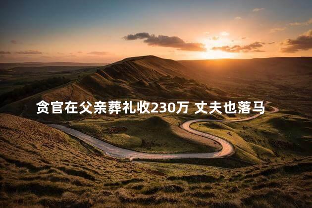 贪官在父亲葬礼收230万 丈夫也落马